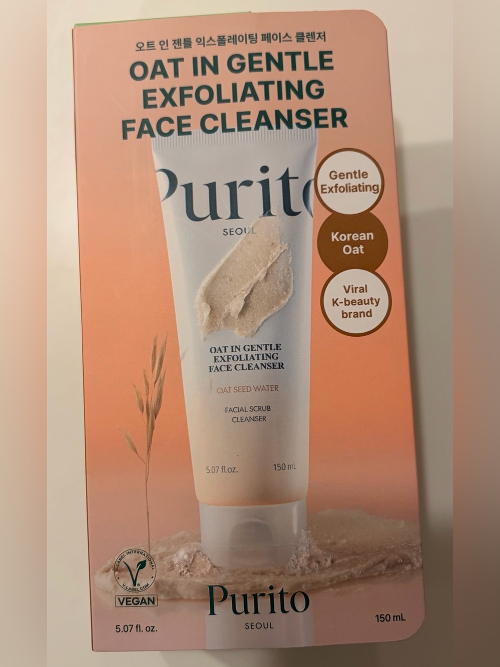 Purito Oat in Gentle Exfoliating Face Cleanser 150ml